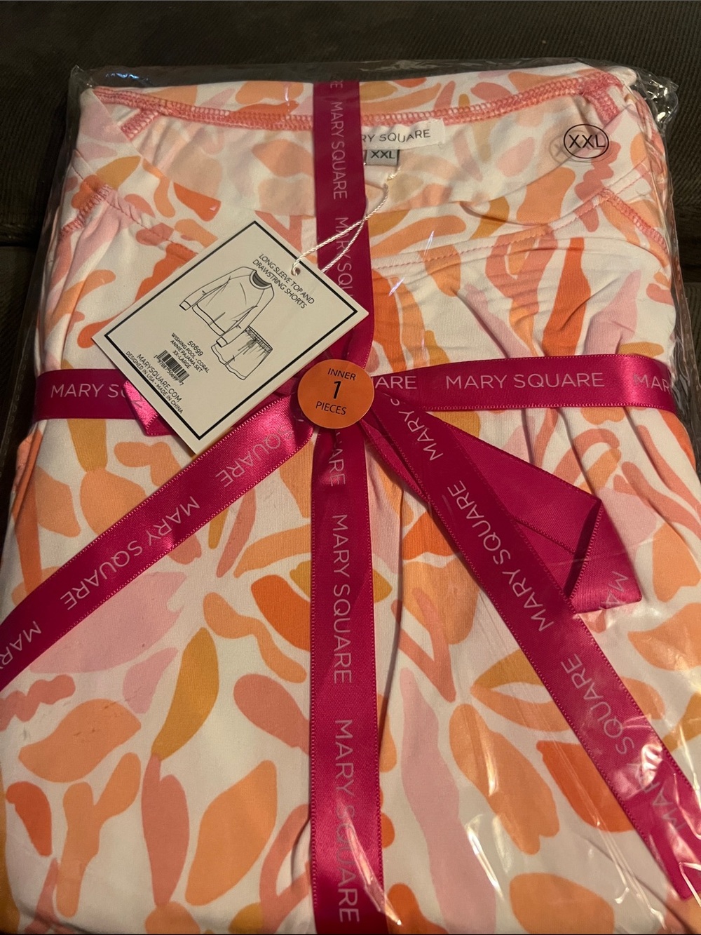 Mary Square Luxury Boutique Pajama Set, Size XXL, New with Tags